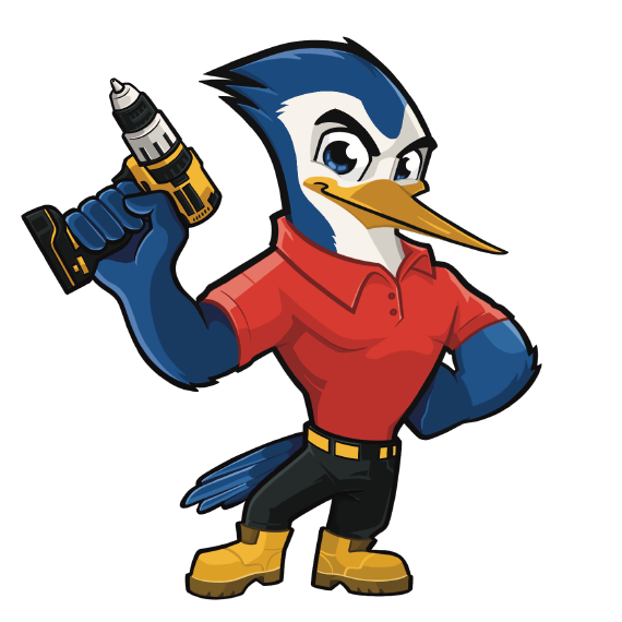 Mascote da Pica Pau Ferramentas